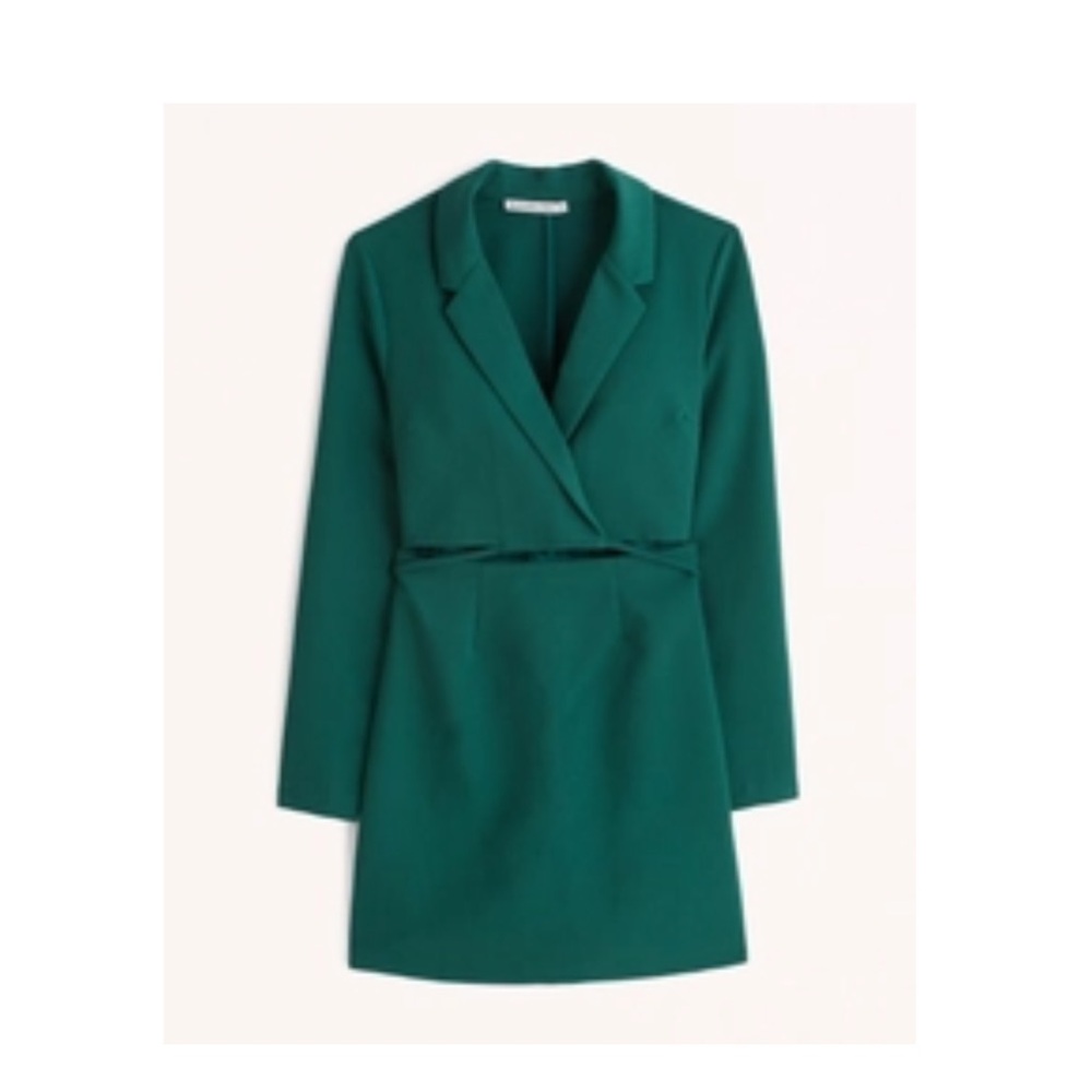 Wrap Front Cutout Blazer Dress